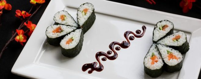 Bild på sushi.